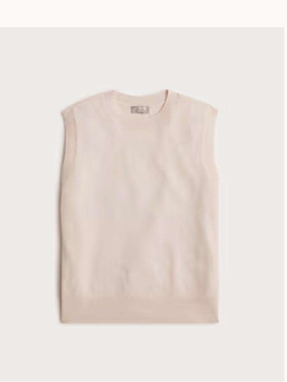 NWT J. Crew Cashmere relaxed sweater-vest L - Picture 2 of 4